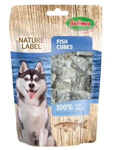 SNACK NATURE LABEL CUBOS DE PESCADO 75 gr.